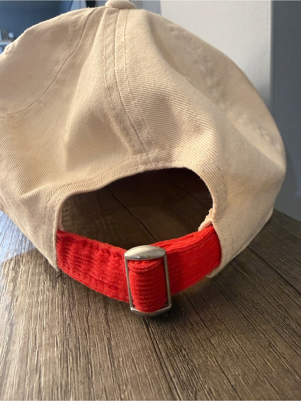 Universal Thread Two-Tone Baseball Cap - Cream & Red - Picture 2 of 3